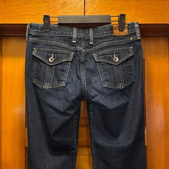 Lucky Brand Dark Wash Blue Janet Crop Straight Jeans Women’s 6 - 28 - Picture 4 of 9
